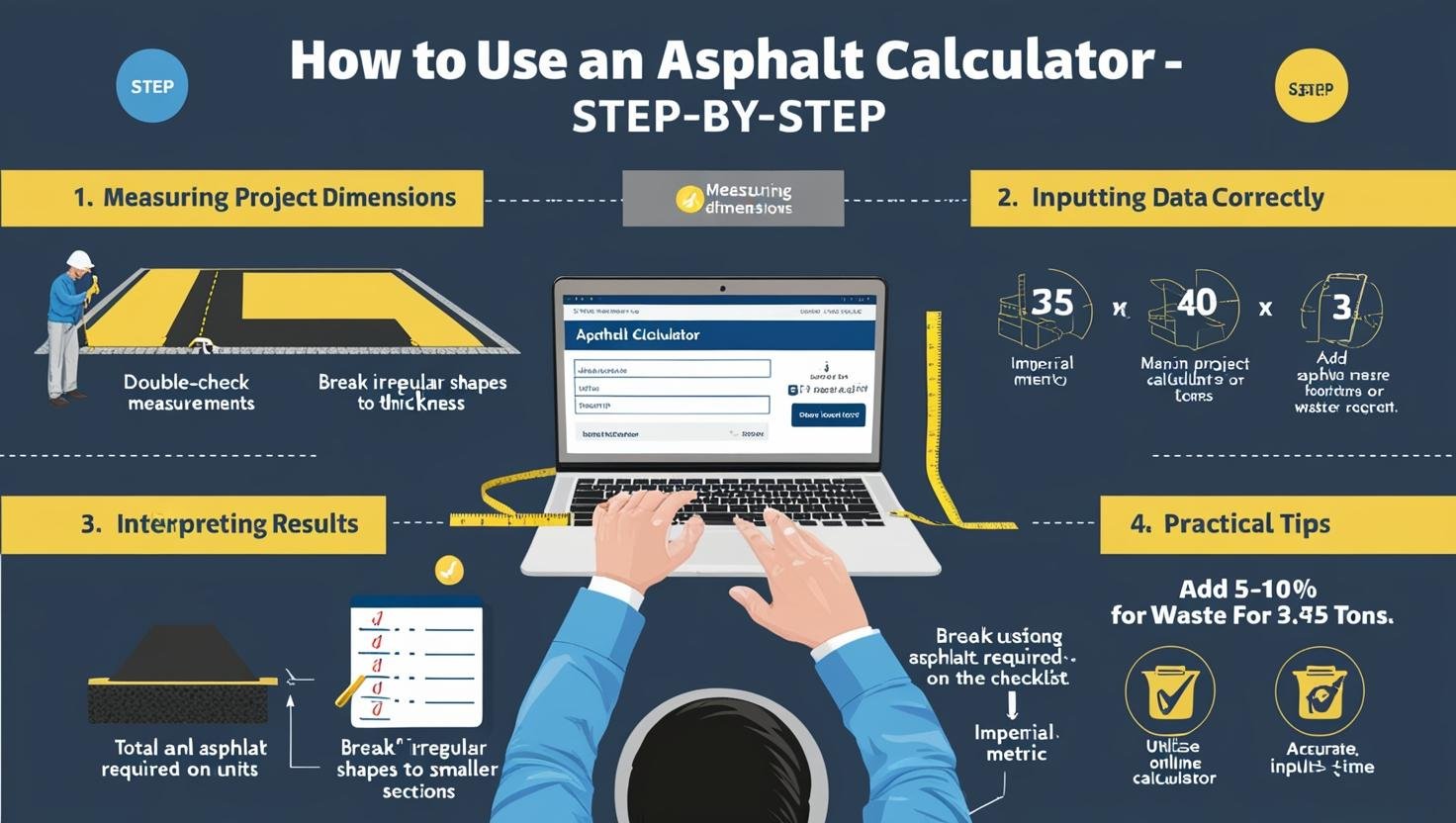 how to calculate asphalt