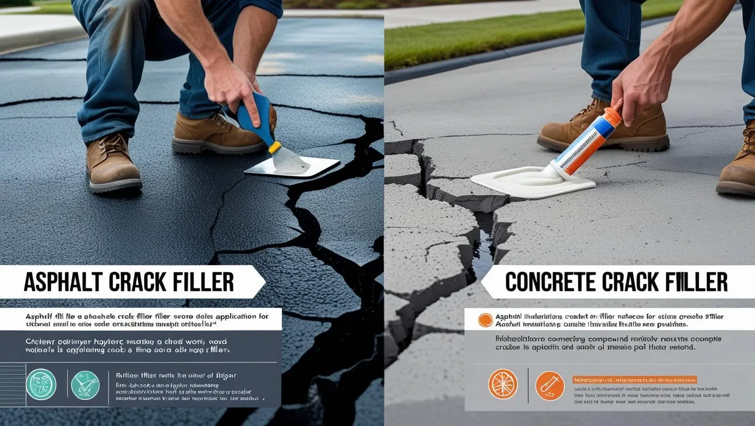 Types of Driveway Crack Fillers