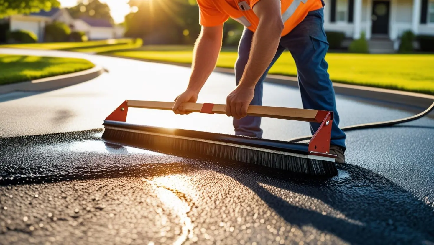 how to seal asphalt driveway