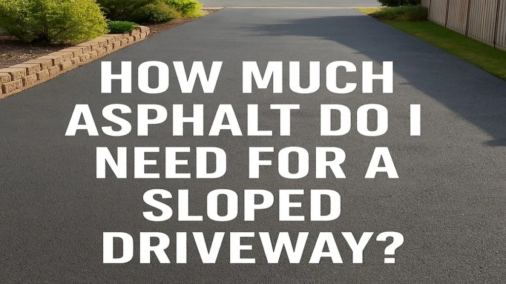 How Much Asphalt Do I Need for a Sloped Driveway